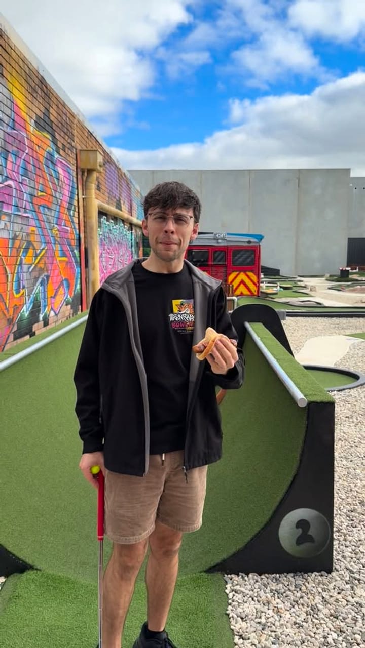 The URBN SHANX outdoor mini golf course at Bowland Salisbury